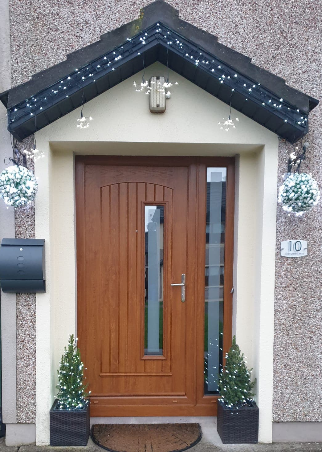 oak composite door
