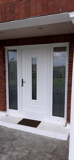 white composite door